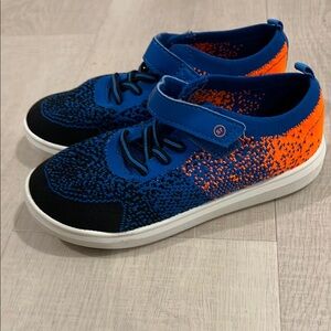 Kids Blue and Orange Sneakers